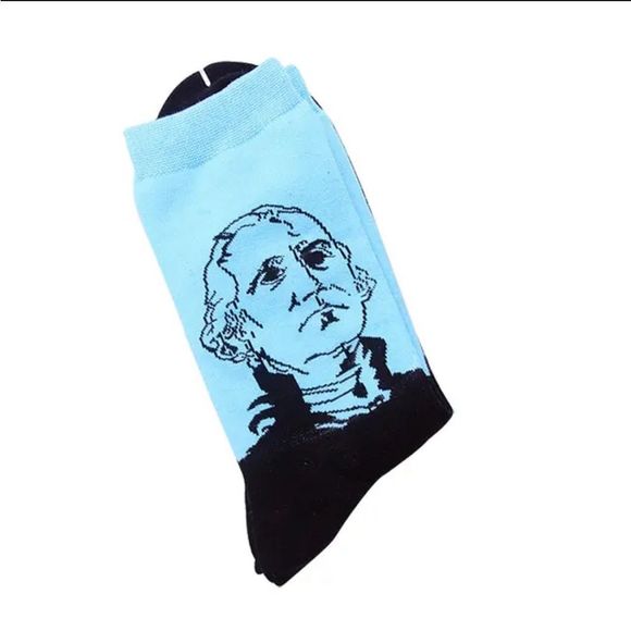 Socks George Washington USA First President Patriotic - Picture 3 of 3